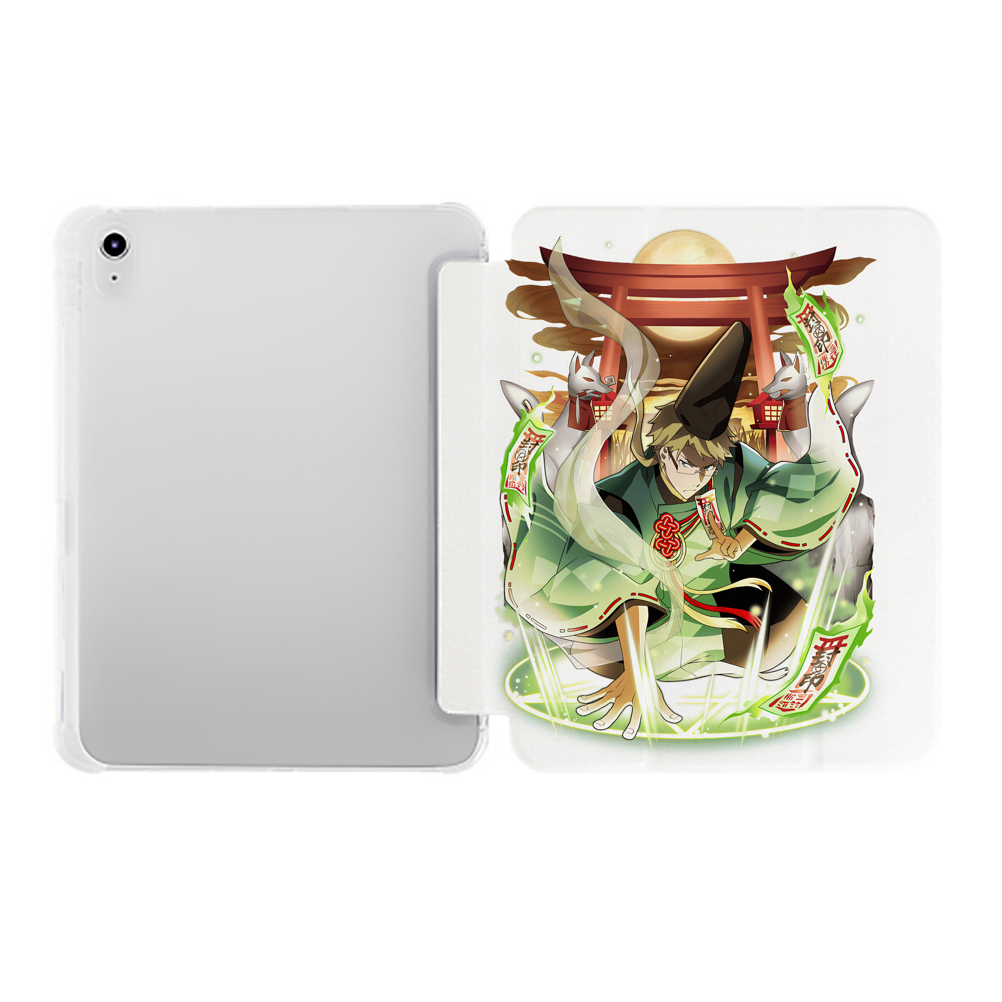 （画像用） 文豪ストレイドッグス Bungo Stray Dogs IPad ケース ペン収納付き 三つ折りスタンド PUレザー×シリコン 対応機種9.5/10.5/10.9インチ